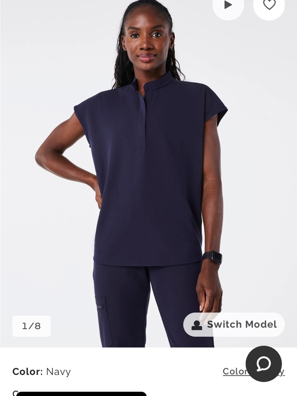 Figs Raphaela scrub top